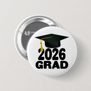 Badge Rond 5 Cm Bold Class of 2026 Graduation