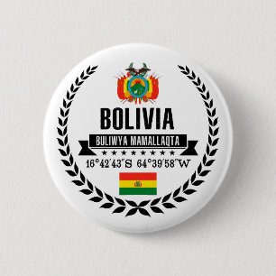Badge Rond 5 Cm Bolivie