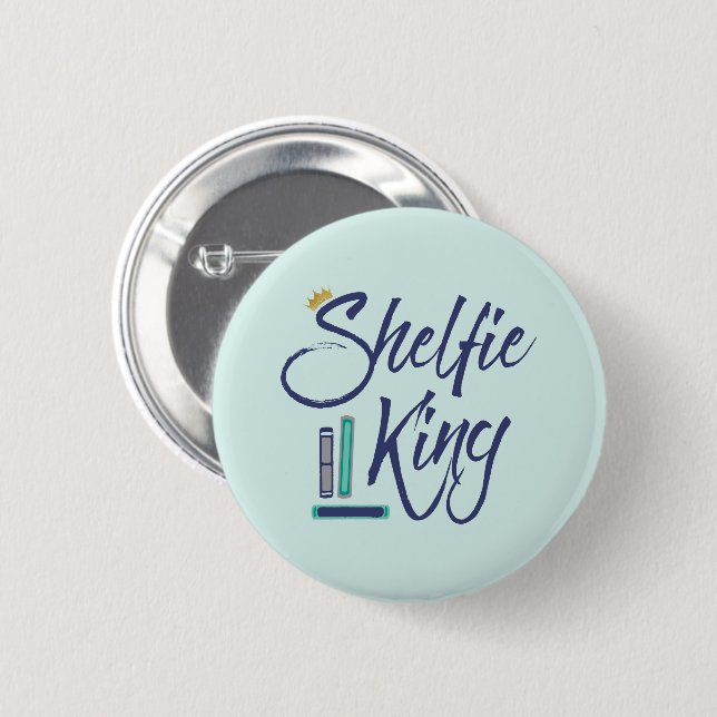 Badge Rond 5 Cm Bolover Shelfie King (Devant & derrière)