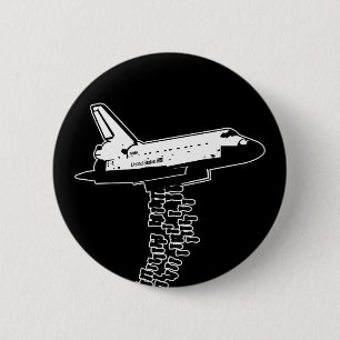 Badge Rond 5 Cm Bombardier de navette