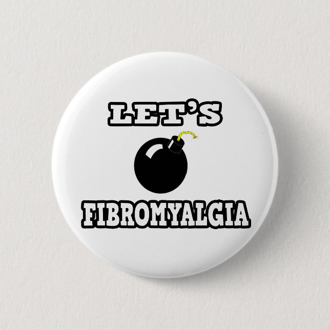 Badge Rond 5 Cm Bombes Fibromyalgie (Devant)