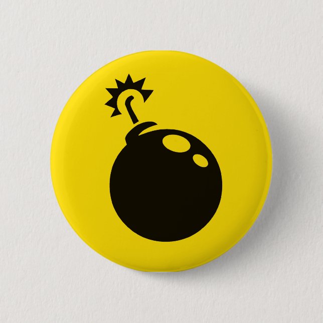 Badge Rond 5 Cm Bombes loin ! (Devant)