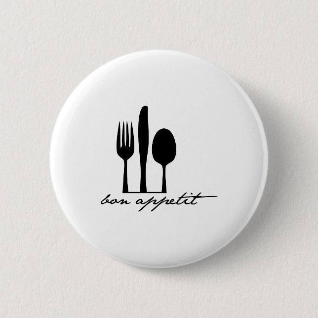 Badge Rond 5 Cm Bon Appetit (Devant)