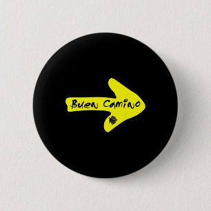 Badge Rond 5 Cm Bon Chemin De Saint-Jacques-de-Compostelle Espagne