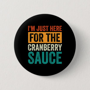 Badge Rond 5 Cm Bon thanksgiving à la gelée à la sauce canneberge