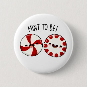 Badge Rond 5 Cm Bonbon Menthe Pour Être Drôle Pun Sucré