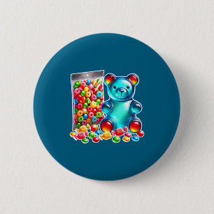Badge Rond 5 Cm bonbon ours gélifié acide à mâcher 