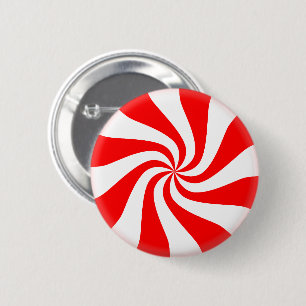 Badge Rond 5 Cm Bonbons à la menthe poivrée