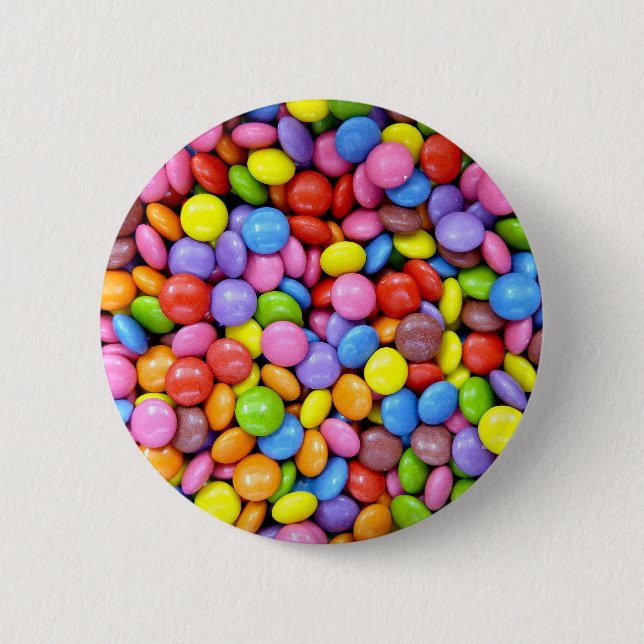 Badge Rond 5 Cm Bonbons colorés (Devant)