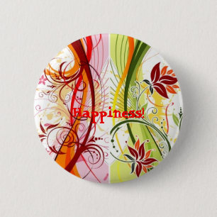 Badge Rond 5 Cm Bonheur !