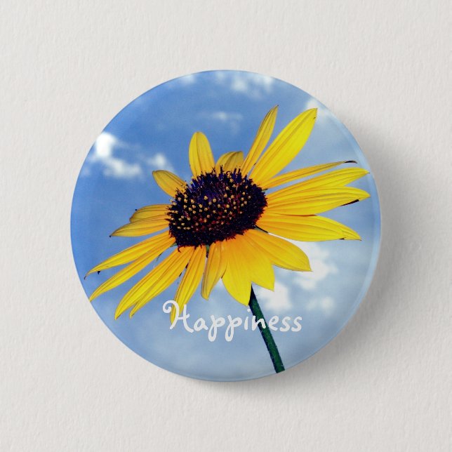 Badge Rond 5 Cm Bonheur (Devant)