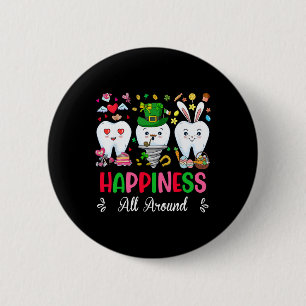 Badge Rond 5 Cm Bonheur Dentaire Tout Autour Valentine St Patrick