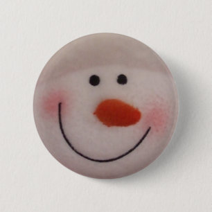 Badge Rond 5 Cm Bonhomme de neige de Milou