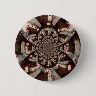 Badge Rond 5 Cm Bonhomme de neige incroyable