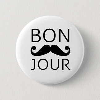 Badge Rond 5 Cm bonjour