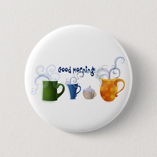 Badge Rond 5 Cm Bonjour ! (Devant)