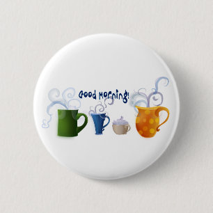 Badge Rond 5 Cm Bonjour !