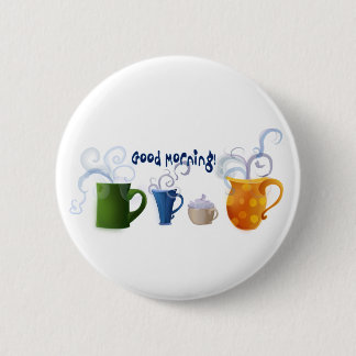 Badge Rond 5 Cm Bonjour !