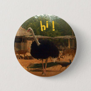 Badge Rond 5 Cm bonjour !