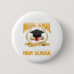 Badge Rond 5 Cm Bonjour collège Hello lycée