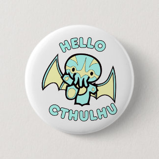 Badge Rond 5 Cm Bonjour Cthulhu