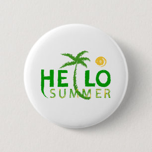 Badge Rond 5 Cm Bonjour été