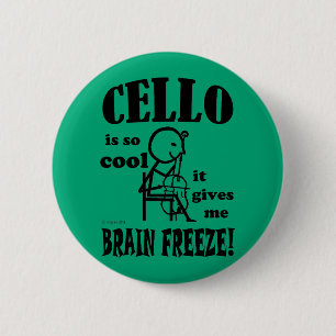 Badge Rond 5 Cm Bonjour, Gel du cerveau