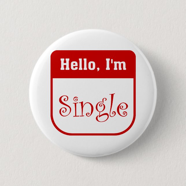Badge Rond 5 Cm Bonjour, je suis bouton simple (Devant)