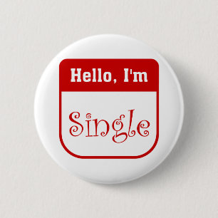 Badge Rond 5 Cm Bonjour, je suis bouton simple