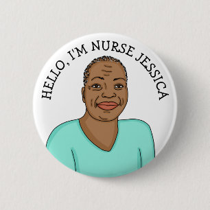 Badge Rond 5 Cm Bonjour, Je suis Infirmière Ajouter Nom
