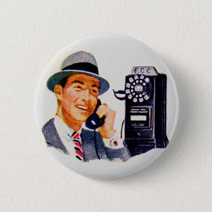 Badge Rond 5 Cm Bonjour, Mabel ? C'est Tony.