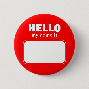 Badge Rond 5 Cm Bonjour mon nom est