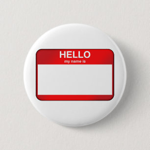 Badge Rond 5 Cm Bonjour mon nom est…