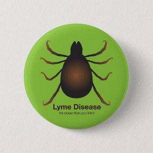 Badge Rond 5 Cm Bonjour Pin voisin de vert