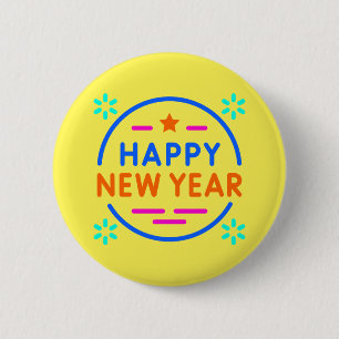 Badge Rond 5 Cm "Bonne année"