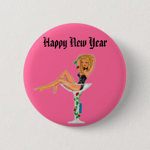 Badge Rond 5 Cm Bonne année