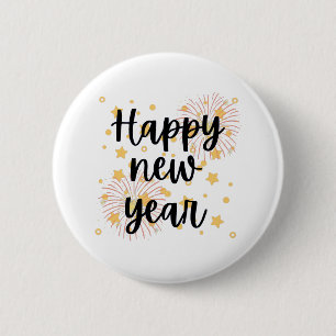 Badge Rond 5 Cm Bonne année