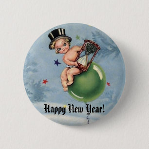 Badge Rond 5 Cm Bonne année !