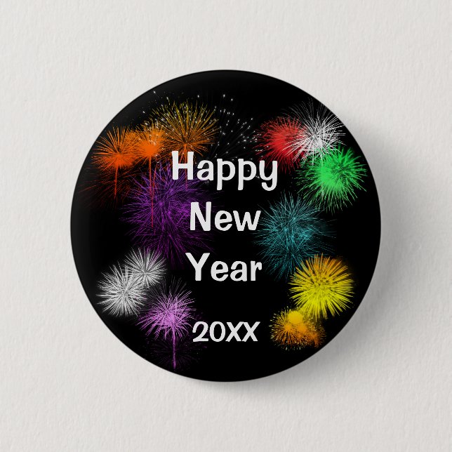 Badge Rond 5 Cm Bonne année (Devant)