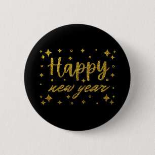 Badge Rond 5 Cm Bonne Année