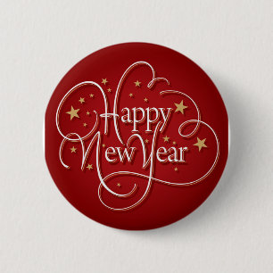 Badge Rond 5 Cm Bonne année