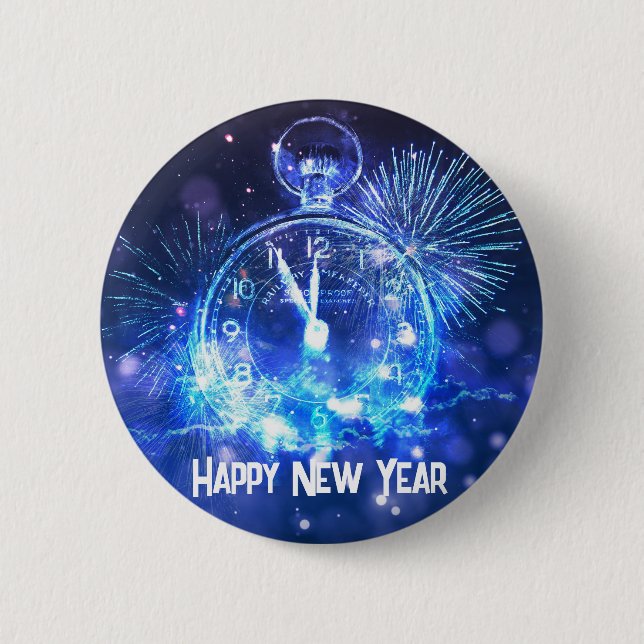 Badge Rond 5 Cm Bonne année (Devant)