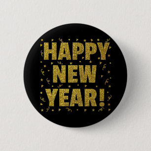 Badge Rond 5 Cm Bonne année