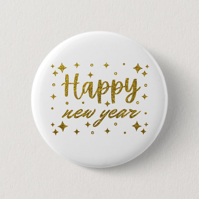 Badge Rond 5 Cm Bonne année (Devant)