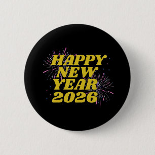 Badge Rond 5 Cm Bonne année 2026