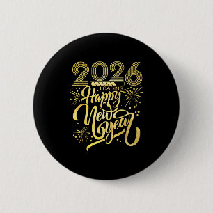 Badge Rond 5 Cm Bonne année 2026 Fireworks Chargement