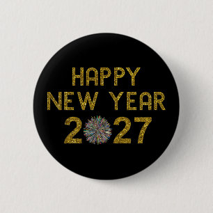 Badge Rond 5 Cm Bonne année 2027