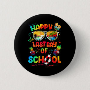 Badge Rond 5 Cm Bonne Dernière Journée D'Enseignants De Fin D'Anné