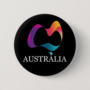 Badge Rond 5 Cm Bonne fête australienne