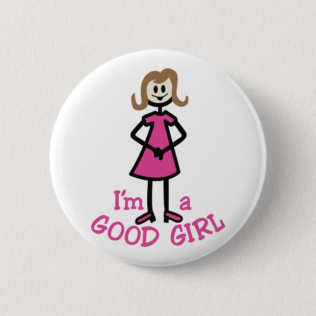 Badge Rond 5 Cm Bonne fille (Devant)